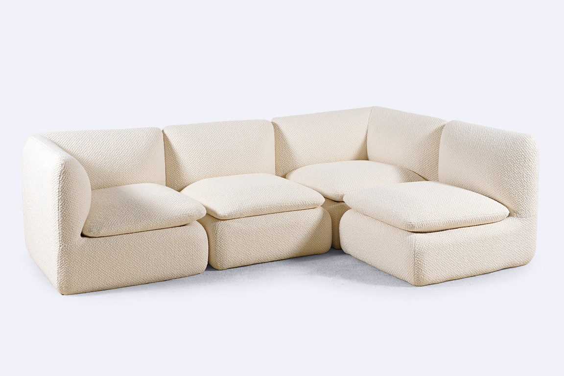 sectional modular sofa airborne france chairs 1970 design