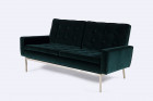 florence knoll sofa 2556 vintage design velvet green 1960