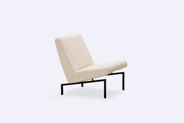 motte steiner tempo fauteuil chauffeuse laine france 1950