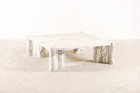 gae aulenti knoll marbre calacatta jumbo table basse 1960