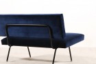 florence knoll international banquette velours bleu 1950