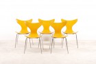 arne jacobsen 3108 lily jaune chaise fritz hansen danish