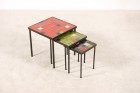 mado jolain rené legrand nesting tables ceramic french 1950