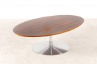 pierre paulin artifort rosewood coffee table oval 1960