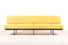 florence knoll international sofa 578 yellow settee 1954