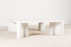 gae aulenti knoll marble carrara jumbo coffee table 1960