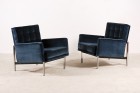 florence knoll international parallel bar velours bleu 1960