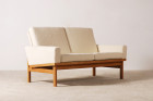 poul volther oak sofa bouclé danish wool vintage 1960 1950