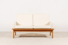 poul volther oak sofa bouclé danish wool vintage 1960 1950