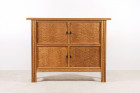 cabinet buffet oak sculpted 20th danish design brutalist