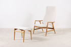 alf svensson fritz hansen kontour fauteuil scandinave 1960