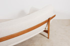 johannes andersen trensums curved sofa wool oak sweden 1960