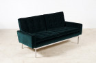 canapé florence knoll 2556 velours vert vintage design 1960