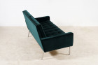 canapé florence knoll 2556 velours vert vintage design 1960