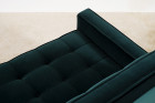 canapé florence knoll 2556 velours vert vintage design 1960