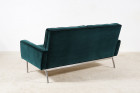 canapé florence knoll 2556 velours vert vintage design 1960