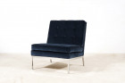 florence knoll international lounge chair 65 velvet blue