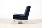 florence knoll international lounge chair 65 velvet blue