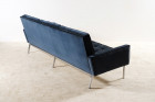 florence knoll 67 sofa velvet navy blue vintage design 1960