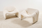 pierre paulin groovy f598 laine fauteuil artifort 1970