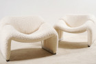 pierre paulin groovy f598 laine fauteuil artifort 1970