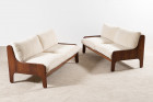 marco zanuso arflex baronet sofa rosewood wool italy 1960