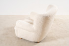 danish armchair design scandinavian wool bouclé 1940 chair