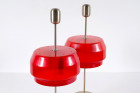 gianemilio piero anna monti kartell lampe italie 1960 rouge