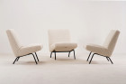 joseph andré motte steiner 743 easy chair wool france 1950