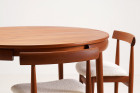 hans olsen frem rolje teck table roundette encastrable 1960