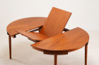 hans olsen frem rolje teck table roundette encastrable 1960