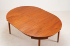 hans olsen frem rolje teck table roundette encastrable 1960