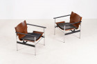 pollock knoll sling chair armchair 657 design leather 1960