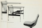 pollock knoll sling chair fauteuil 657 cuir design 1960 1970