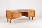 guillerme chambron maison oak desk matignon leather 1960