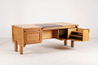 guillerme chambron maison oak desk matignon leather 1960