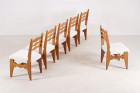 guillerme chambron maison chair oak wool french design 1960