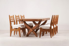 guillerme chambron maison dining table oak design 1960 1950