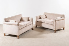 sofa settee canapé art déco france design moreux 1930 beige