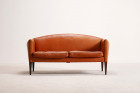 illum wikkelso v12 sofa brown leather vintage design 1960