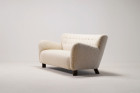 fritz hansen canapé 1669 danois vintage laine 1940 design