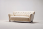 fritz hansen sofa 1669 danish vintage wool 1940 design 1950