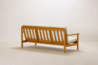 vintage sofa danish oak wool bouclé design 1960 chic settee